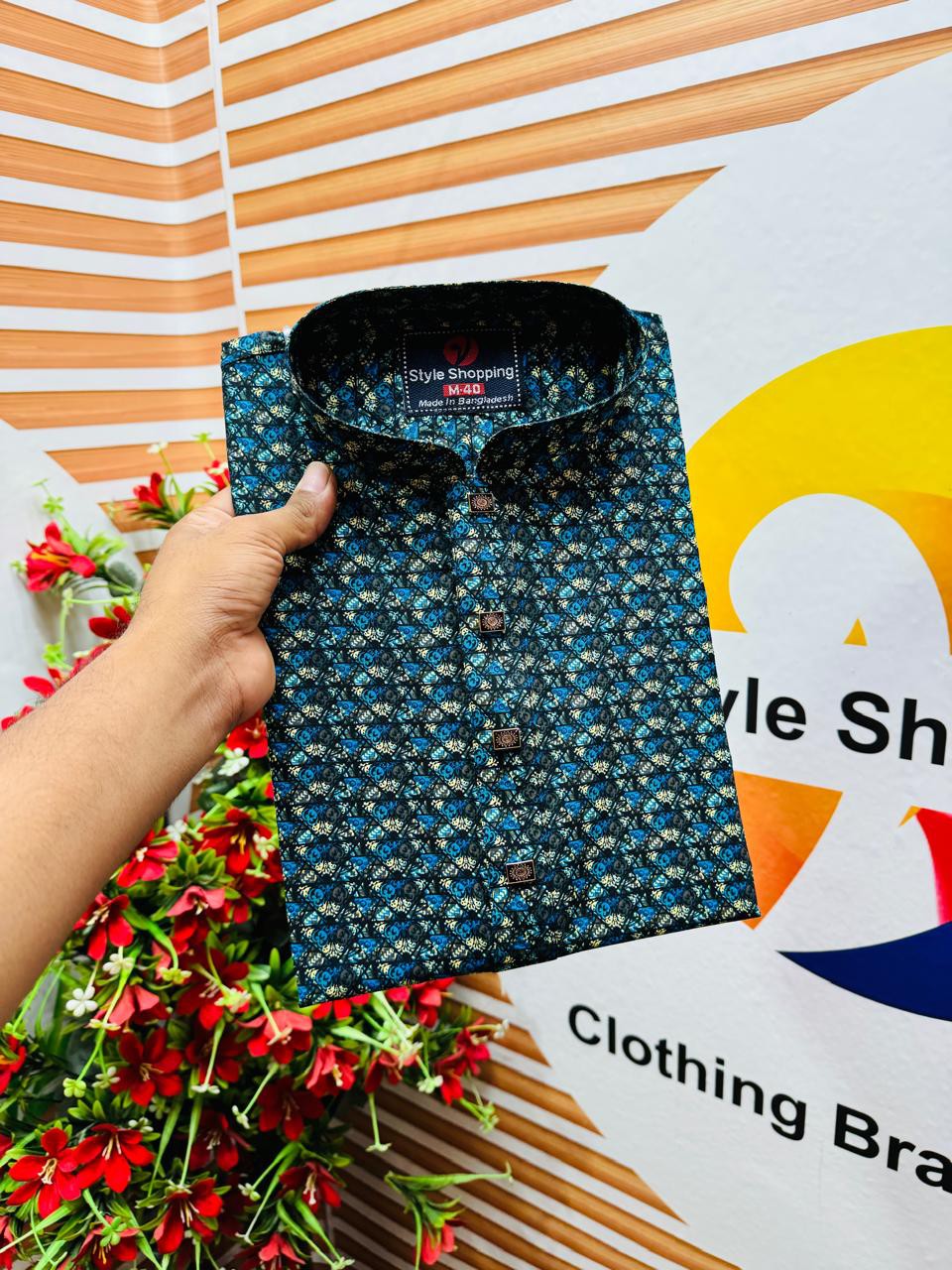 Premium Cotton Print Panjabi