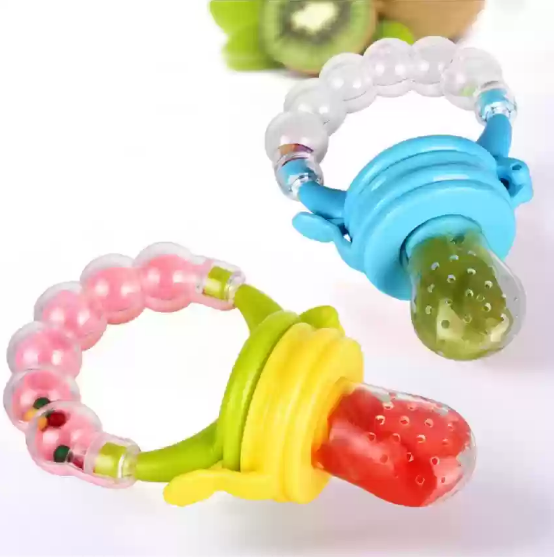 1pcs Baby Vegetable & Fruit Feeding Silicone Pacifier 10m+ Multicolor