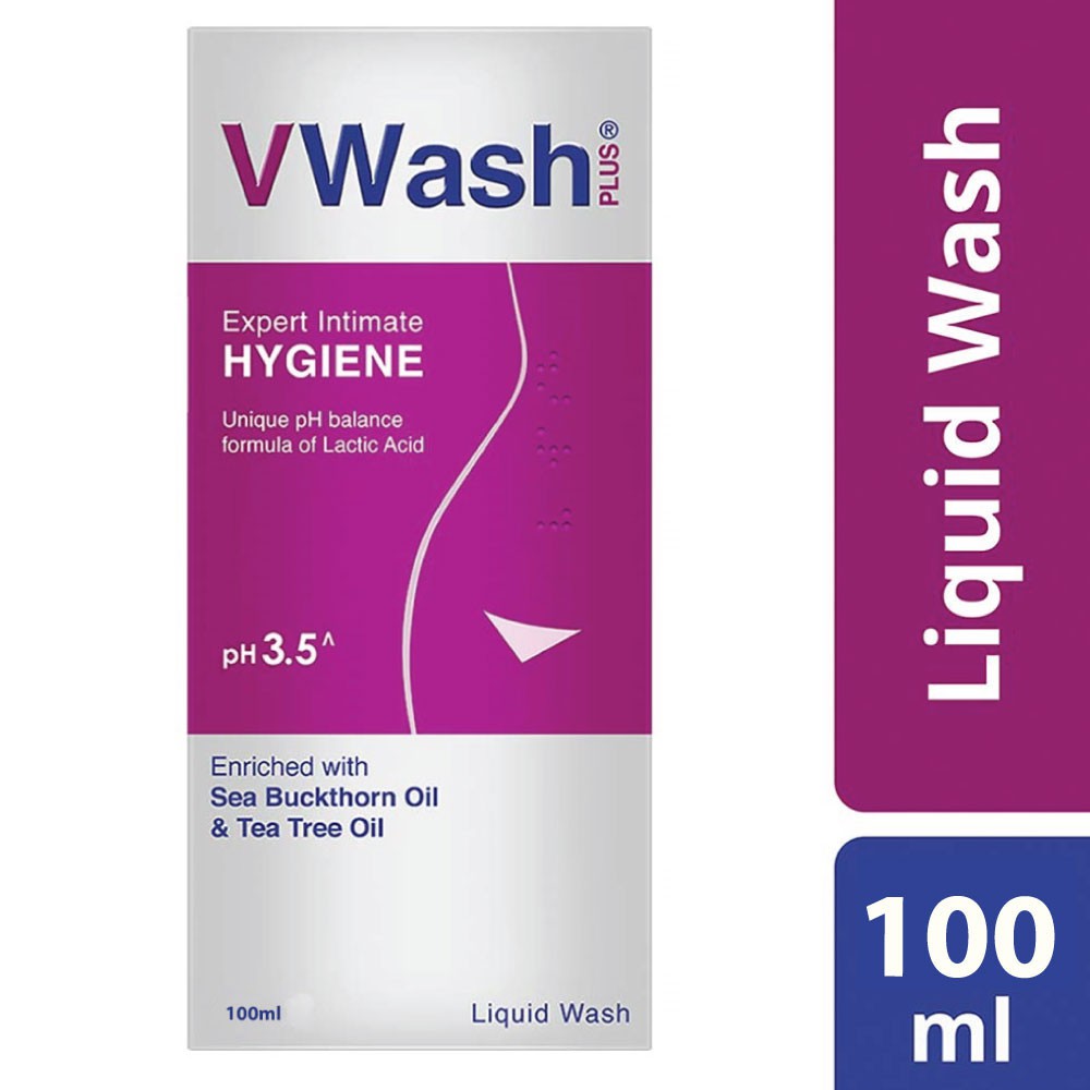 V Wash Plus pH 3.5 Intimate Hygiene Wash 100 ml - ভি ওয়াশ