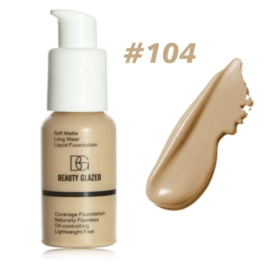 Beauty Glazed Soft Matte Long-wear Liquid Foundation 30ml | Shade# 101-105