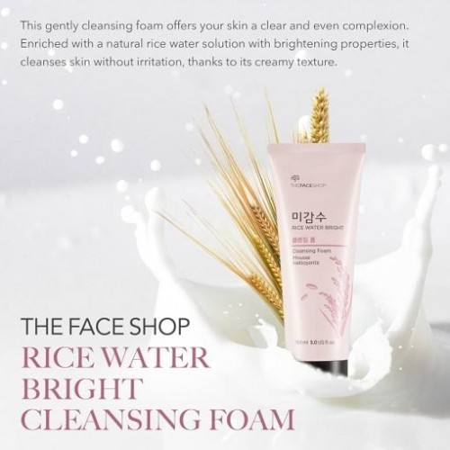 The Face Shop Rice Water Bright Foaming Cleanser 150ml