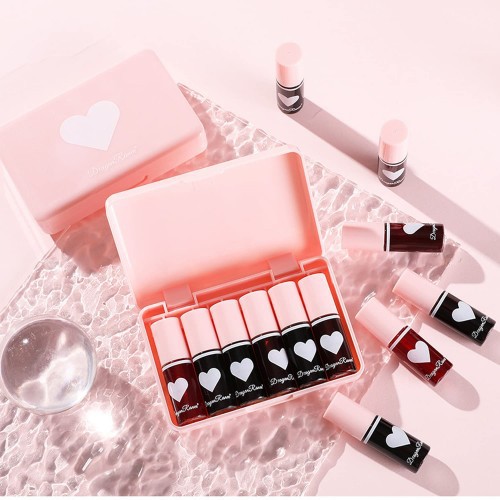 Dragon Ranee Korean 6 Colors Lip Tint Stain Set