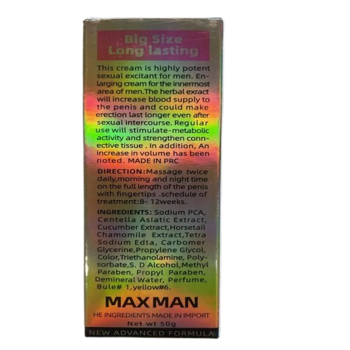 MAXMAN Penis Enlargement Gel for men