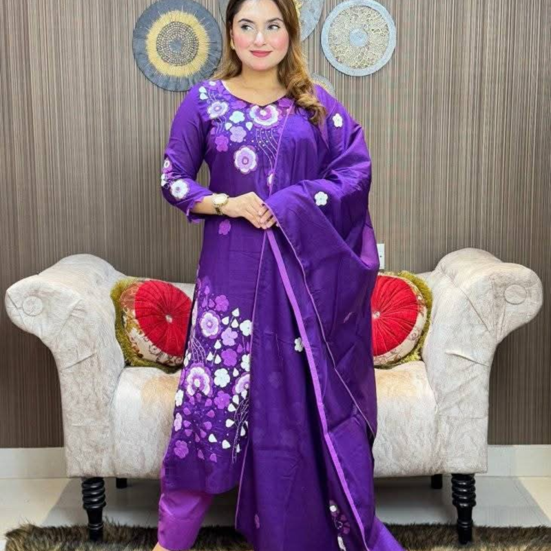 Pride soft cotton full applique Three-piece."-(40)