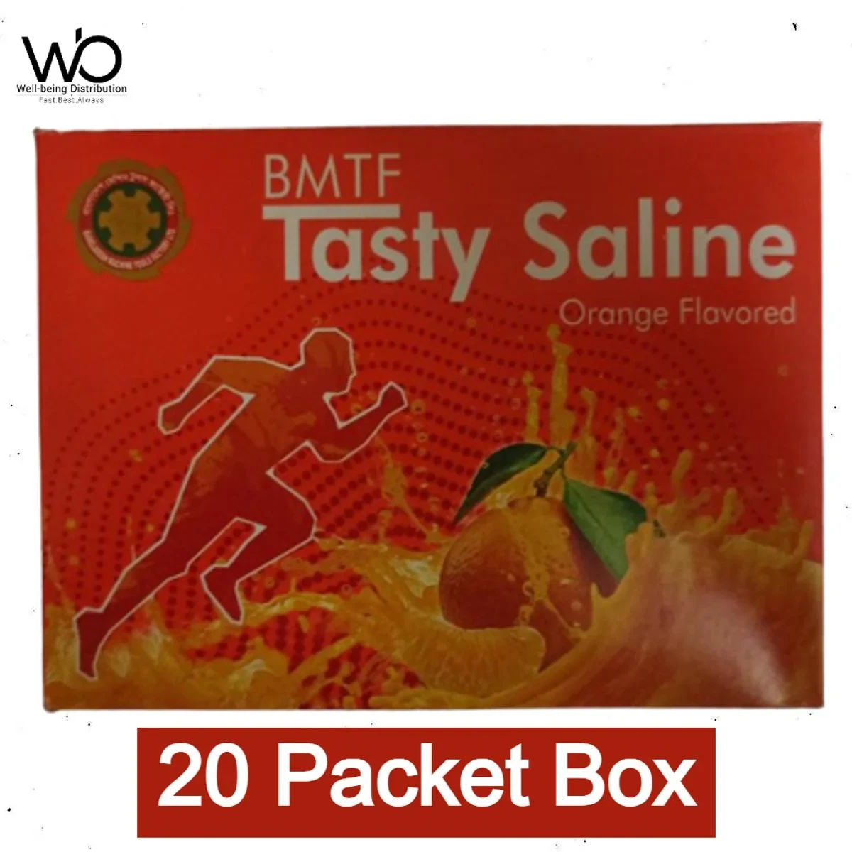 BMTF Tasty Saline Orange Flavor 20 Packet Box