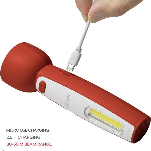 Mr. Light Rechargeable LED Flashlight with Emergency Lamp