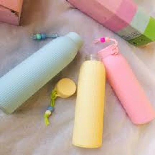 Glass Water Bottle with Handle -500ml