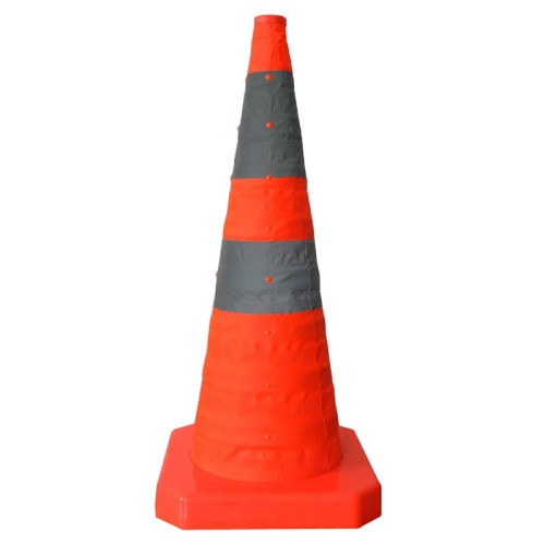 Lift Road Safety Road Cones with Warning Dome, Height: 44cm