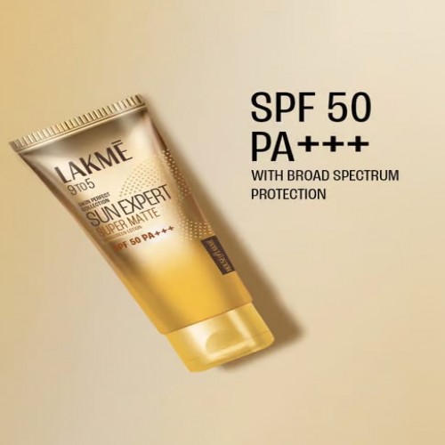 Lakme 9 To 5 Sun Expert Super Matte Sunscreen Lotion SPF 50 - 100 ml