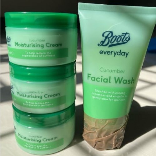 Boots Everyday Cucumber Facial Combo (Facial Wash+Moisturising Cream)