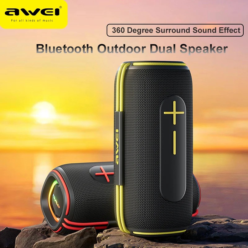 Awei KA5 Portable Outdoor Wireless Speaker 20W – 2400mAh Battery (6 Months Warranty)