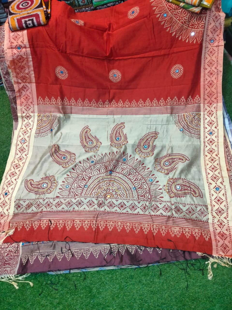 Embroidered Dupion Silk Saree