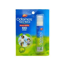 Odomos Mosquito Repellent Fabric Rollon Citronella & Eucalyptus Oil | 8Ml | Made In India