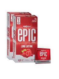 Manforce Epic Pleasure Long Lasting Raspberry Flavor Condom 10pcs Pack (Made in India)