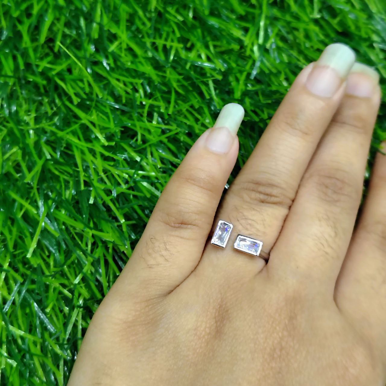 Twin Spark Open Ring