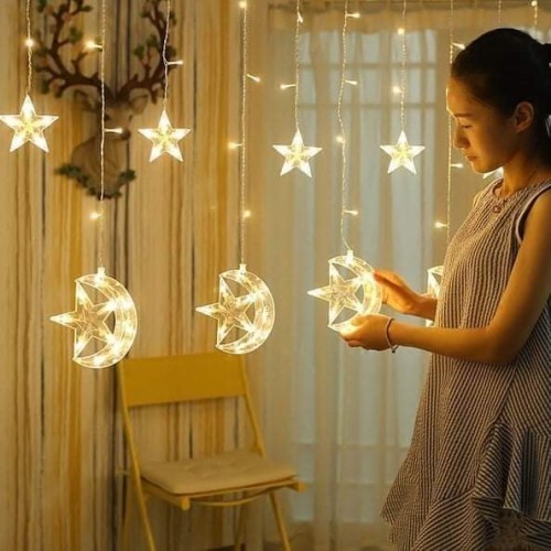 Star curtain fairy lights