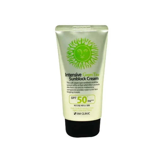 3W Clinic Intensive Green Tea Sunblock Cream SPF 50+PA+++ 70ml | Korea