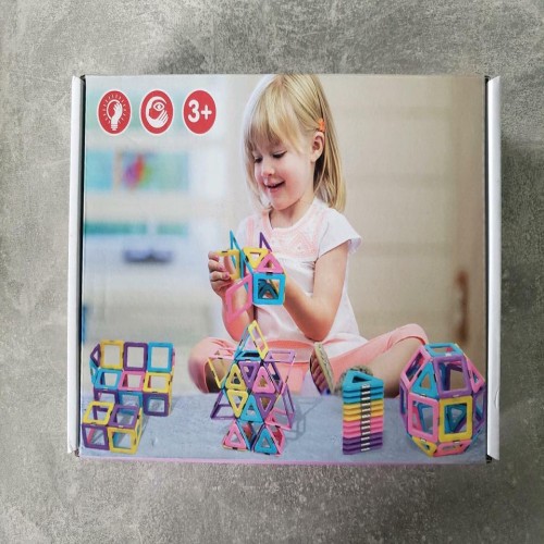 Magnetic Macaron Color Magnetic Construction Building Block Set For Kids