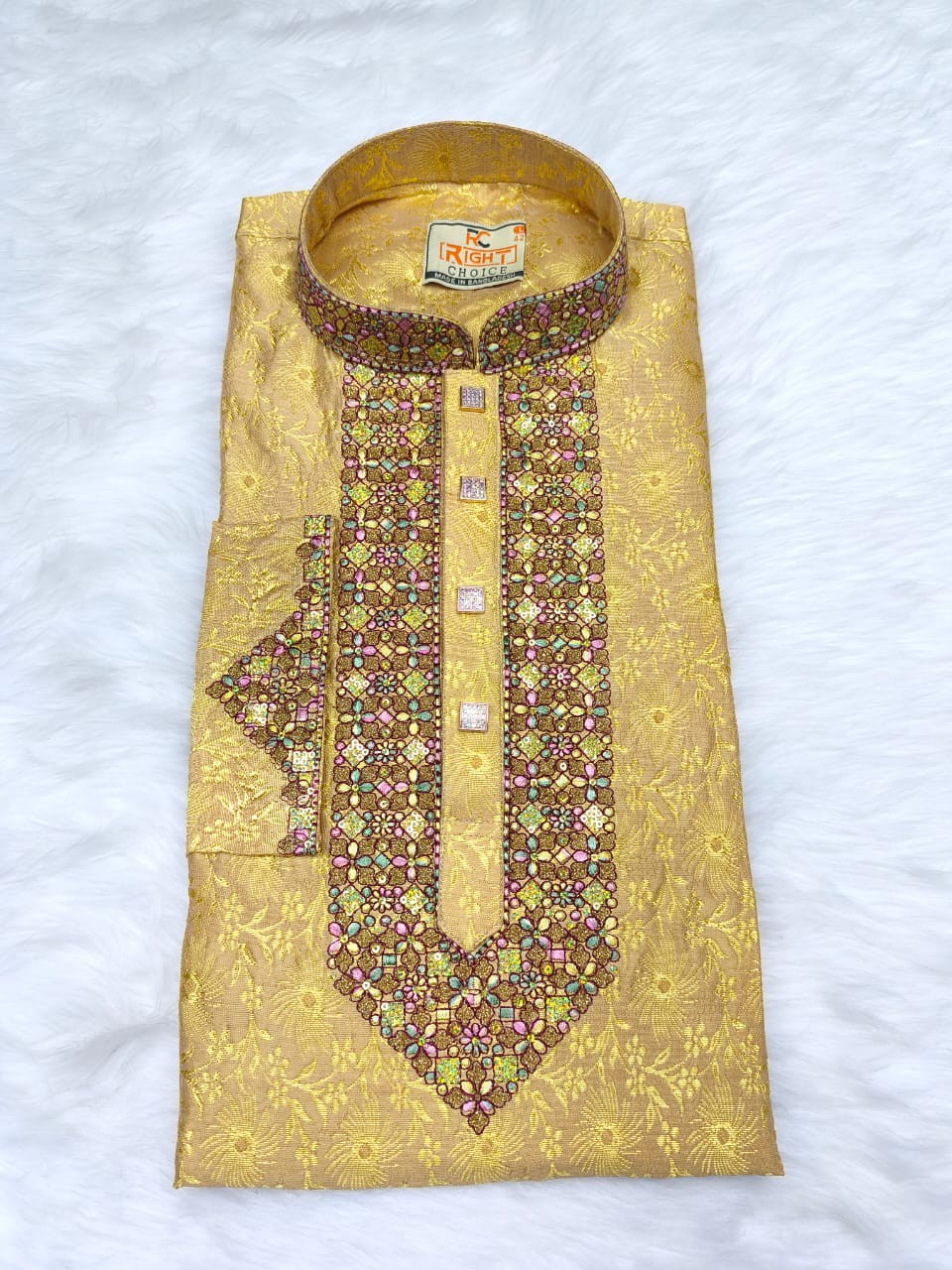 Indian Katan Nawabi Stitch Panjabi