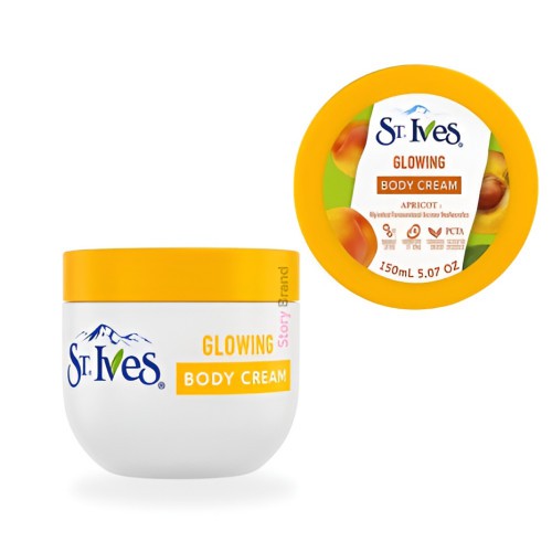 St. Ives Glowing Apricot Body Cream For Dry Skin, 150 ml