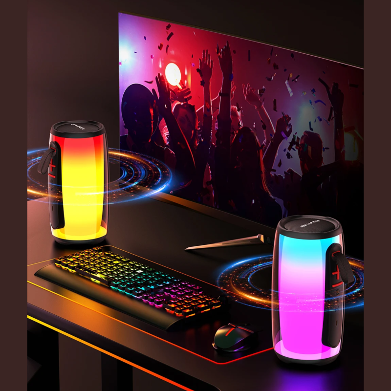 Awei Y528 RGB Light Playback5.3 Bluetooth Speaker ( Six Month Warrenty