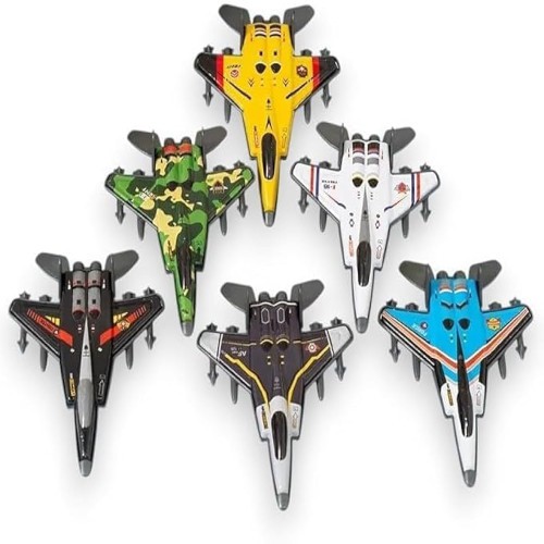 6 Fighter Jets Plane Toys Kids Metal Miniature Aircraft Models