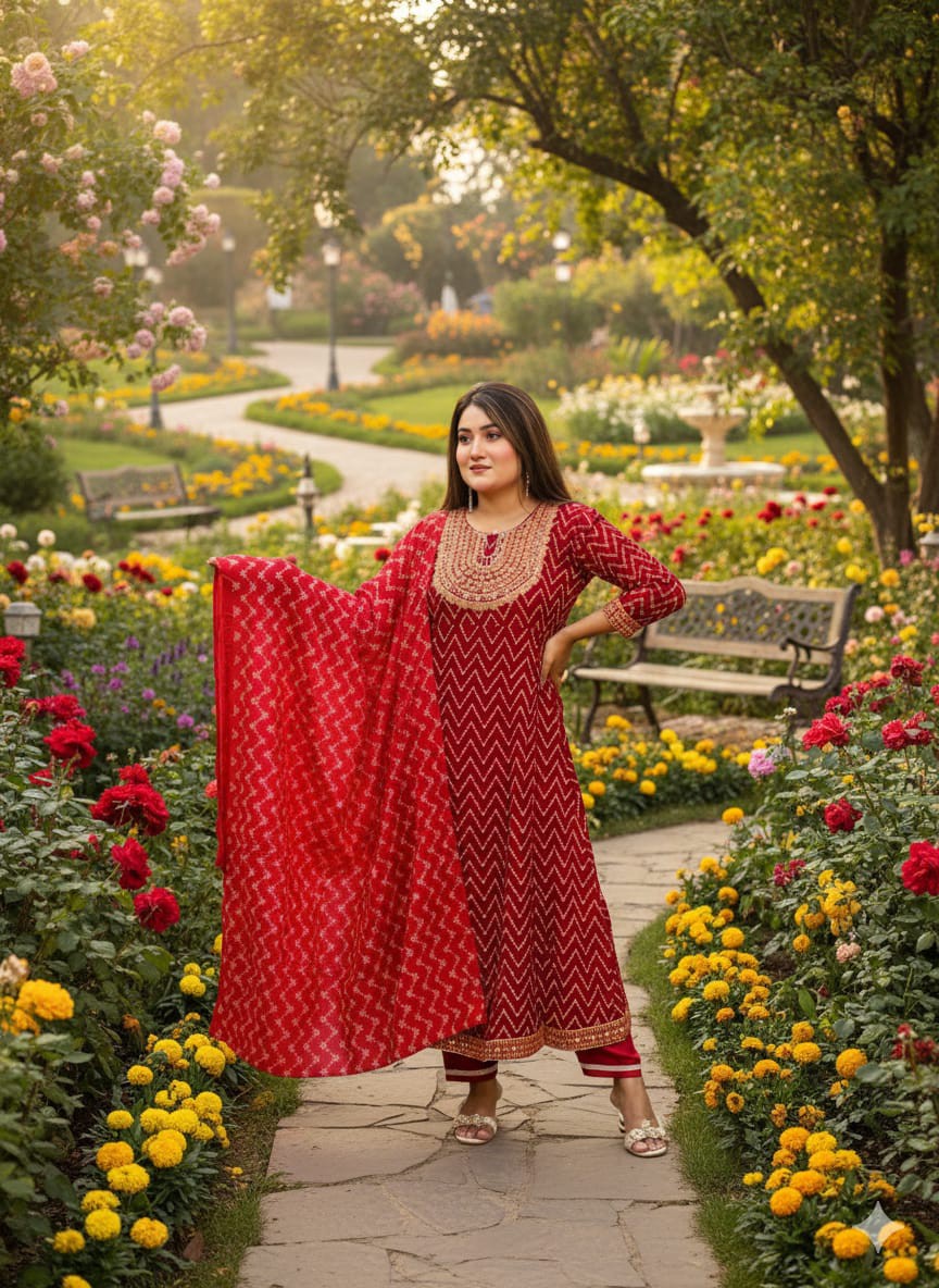 readymade Gown Three Piece For Women