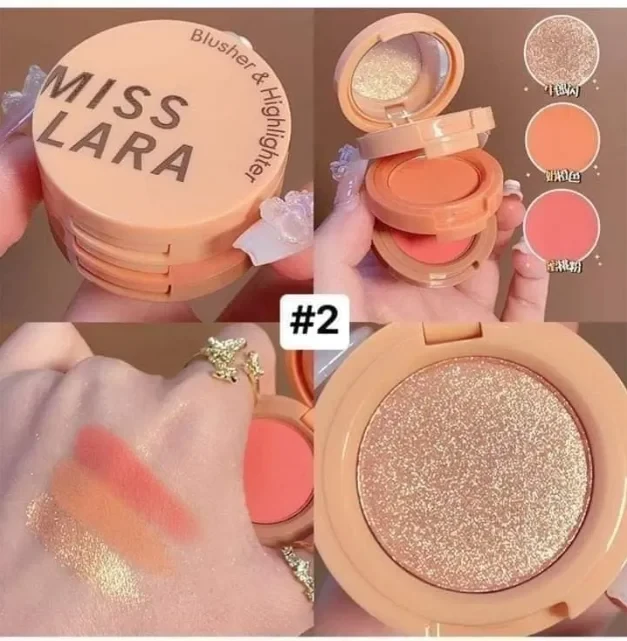 3in1 Miss Lara Blusher & Highlighter | Shade#1,2