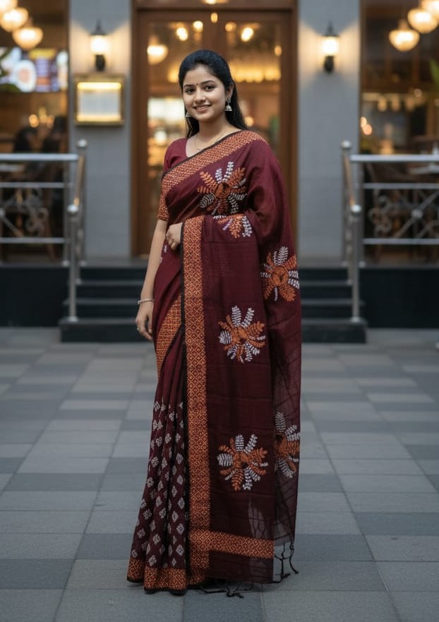 Half Silk Daily Wear Saree