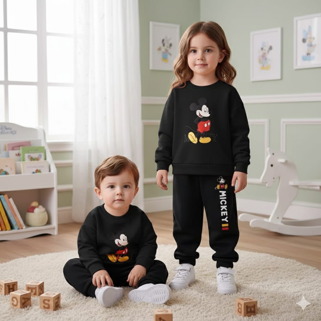 Boys & Girls Winter Clothing Set | Cozy Sweatshirt with Trouser | Ages 1–10