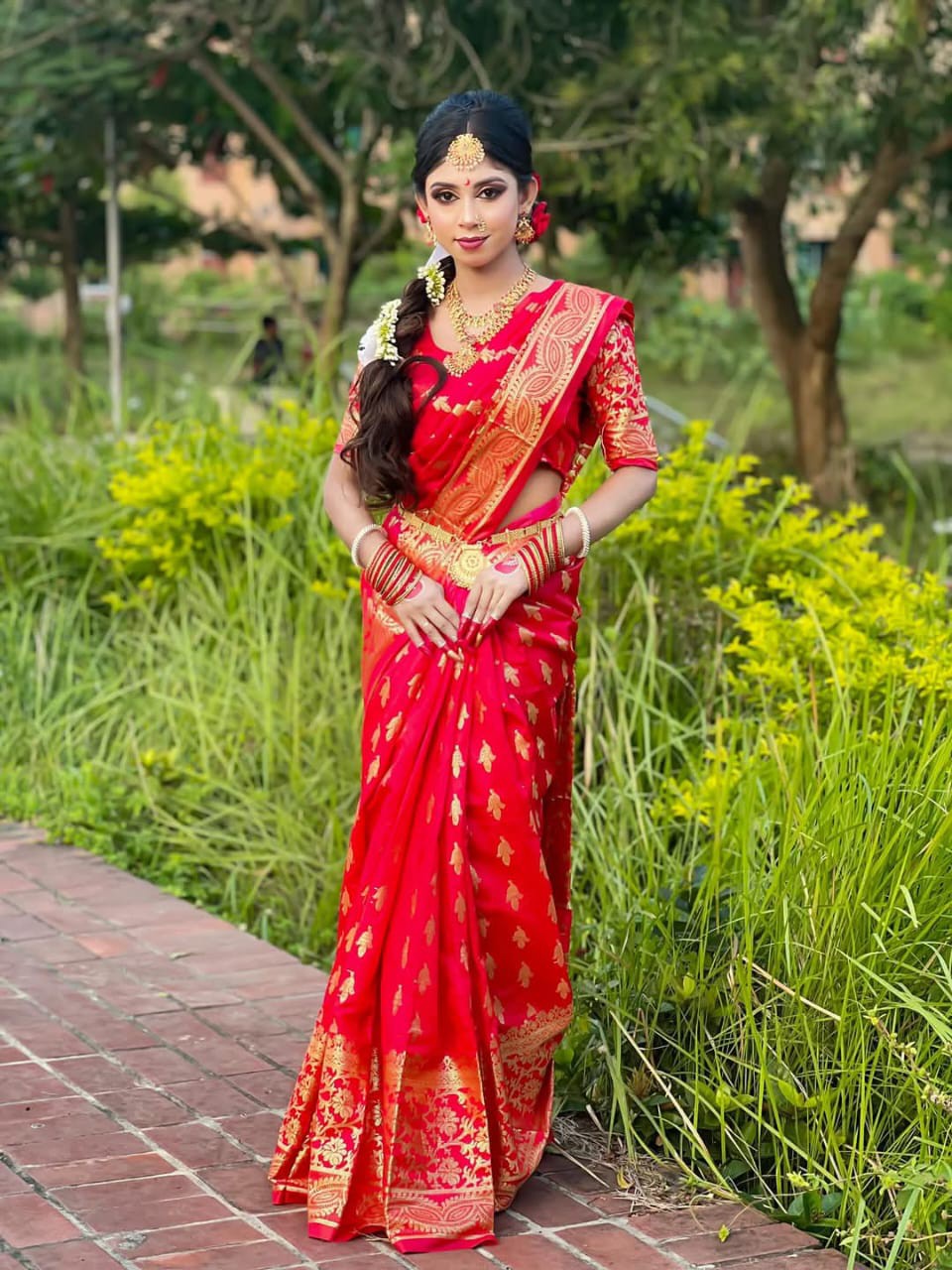 Soft Silk Benaroshi Katan Sharee