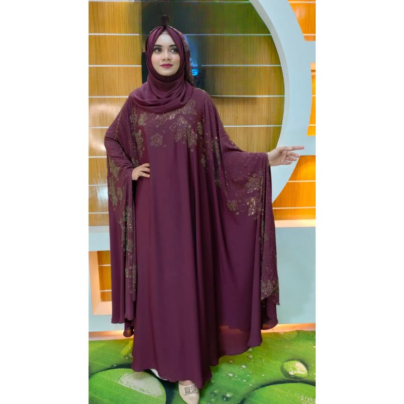 Stone Borka with Hijab -(25)