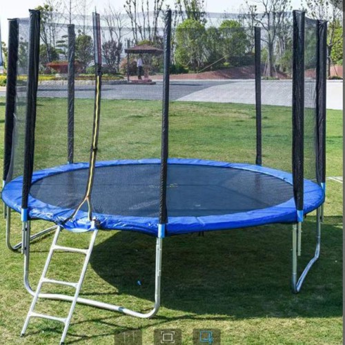 Trampoline 8 Fit / 96 inch Black and Blue BD Price