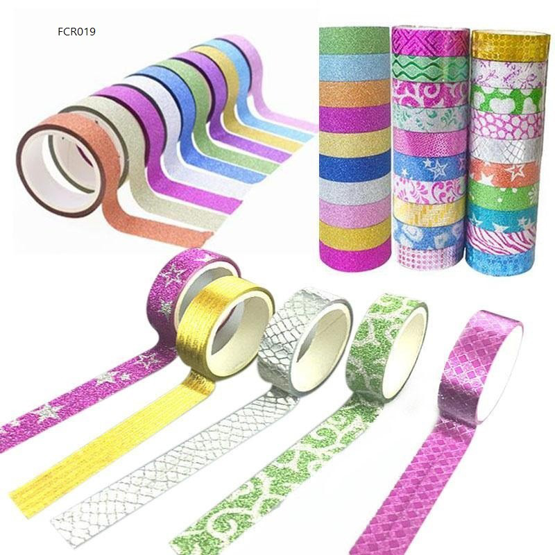 Multicolor Glitter Scotch Tape (5pcs)