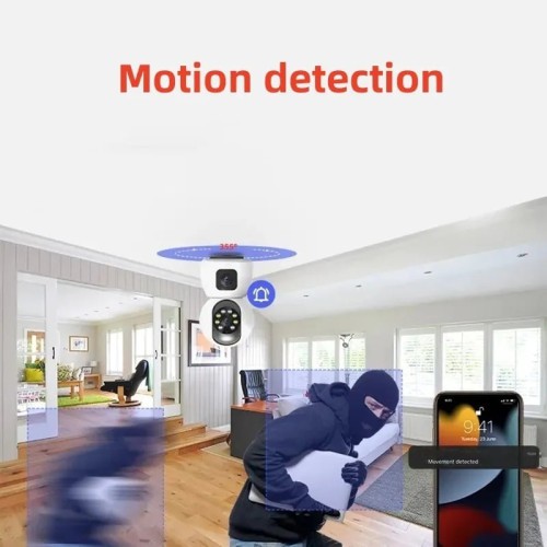 Dual Lens V380 PRO 4MP WIFI IP Camera SQ01 1080P HD Wireless 360 Degree Auto Tracking Ai Human Detect Night Vision Two Way Voice