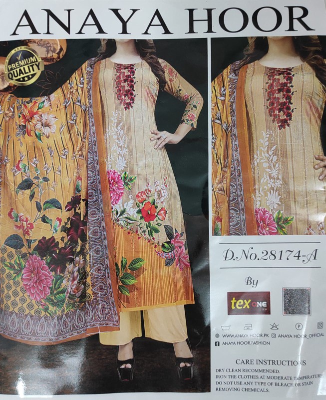 ANAYA HOOR Rigging Digital printed cotton 3 Piece-(12)