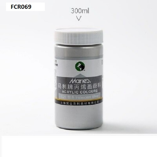 Marie's Acrylic Color Iridescent Silver- 300ml