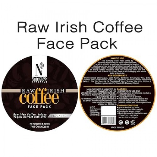 NutriGlow NATURAL'S Raw Irish Coffee Face Pack 200g