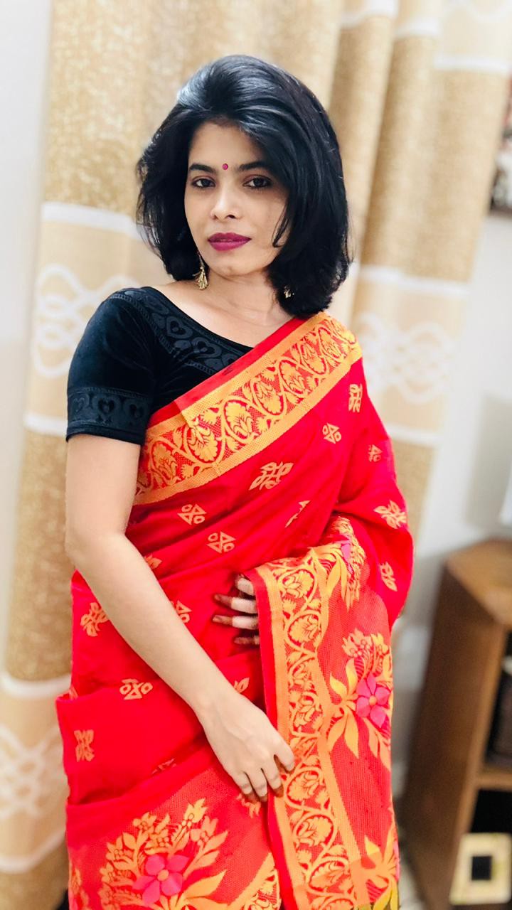 Premium Hybrid Cotton Saree (Real Photo)