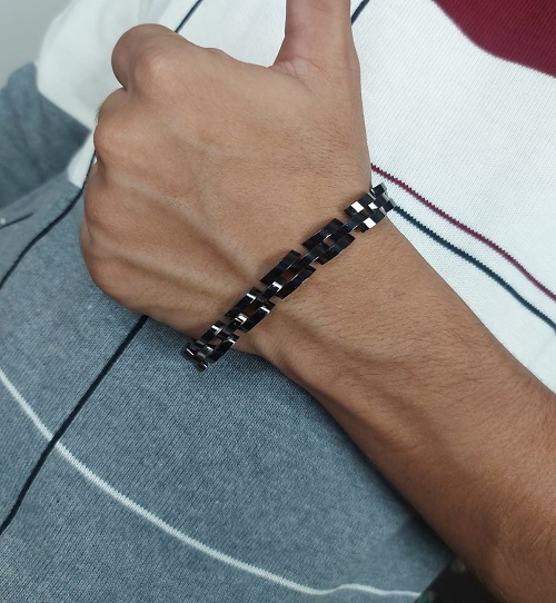 Royal Steel Pattern Bracelet for Men