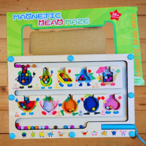 Wooden Magnetic Color Classification Maze Toy best price in bd
