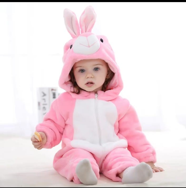 Rabbit One Piece Baby Jumpsuit (1)