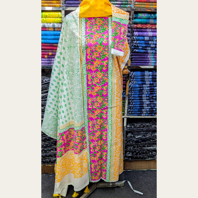 New Exclushive Collection High Qualitiey Cotton Printed Three Piece-(14)