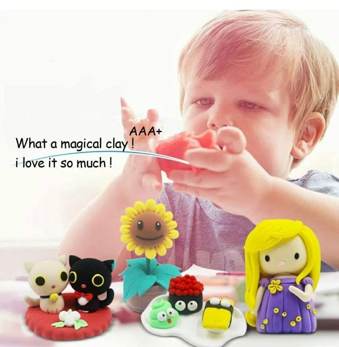 12 Colors Soft Super Light Clay Modeling Air Dry Clay For Diy Handmade Toys