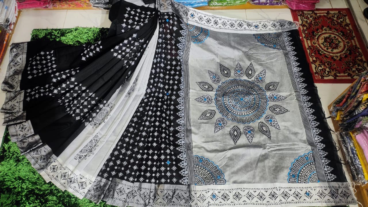 Embroidered Dupion Silk Saree