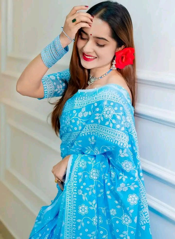 skin print saree
