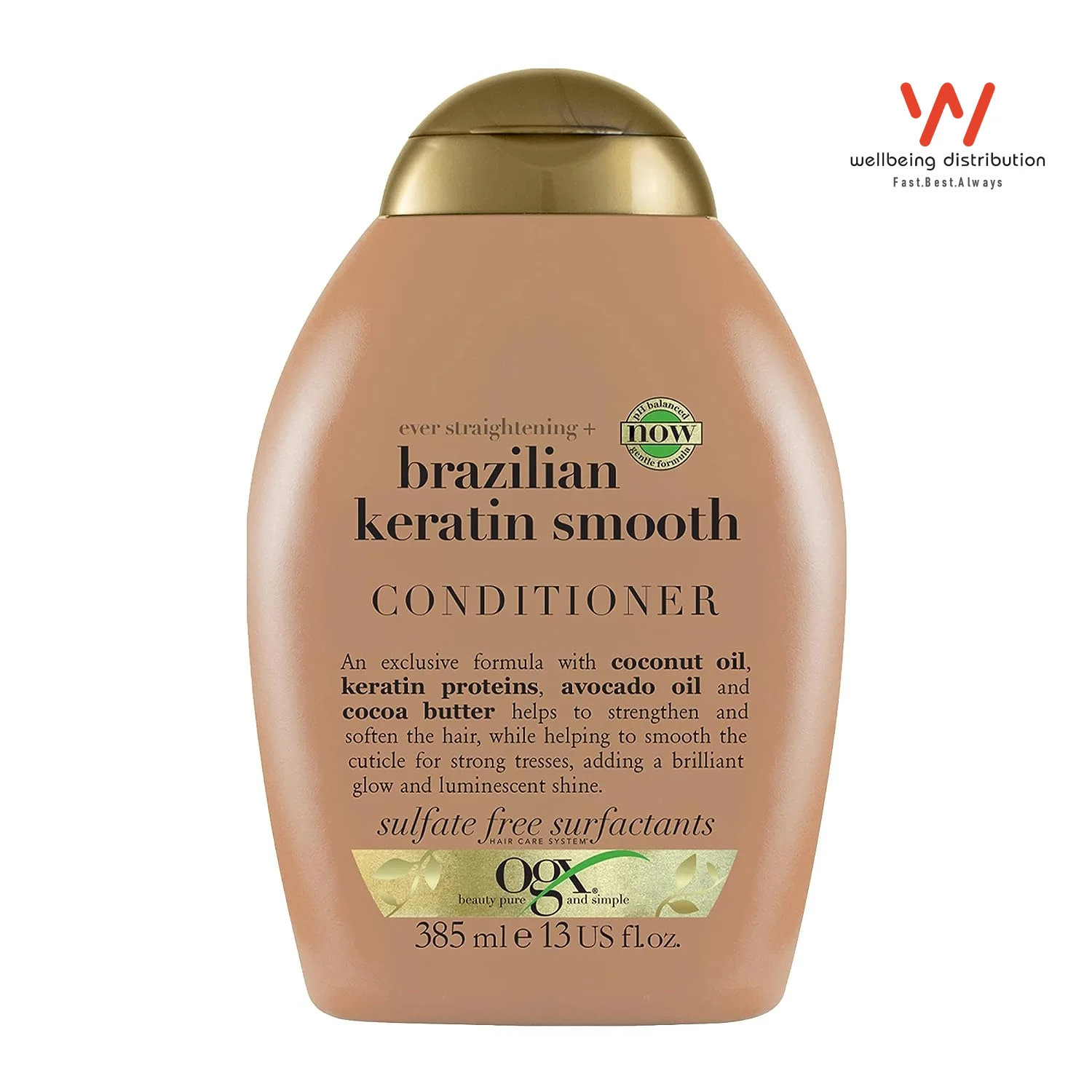 OGX Brazilian Keratin Smooth Conditioner 385ml