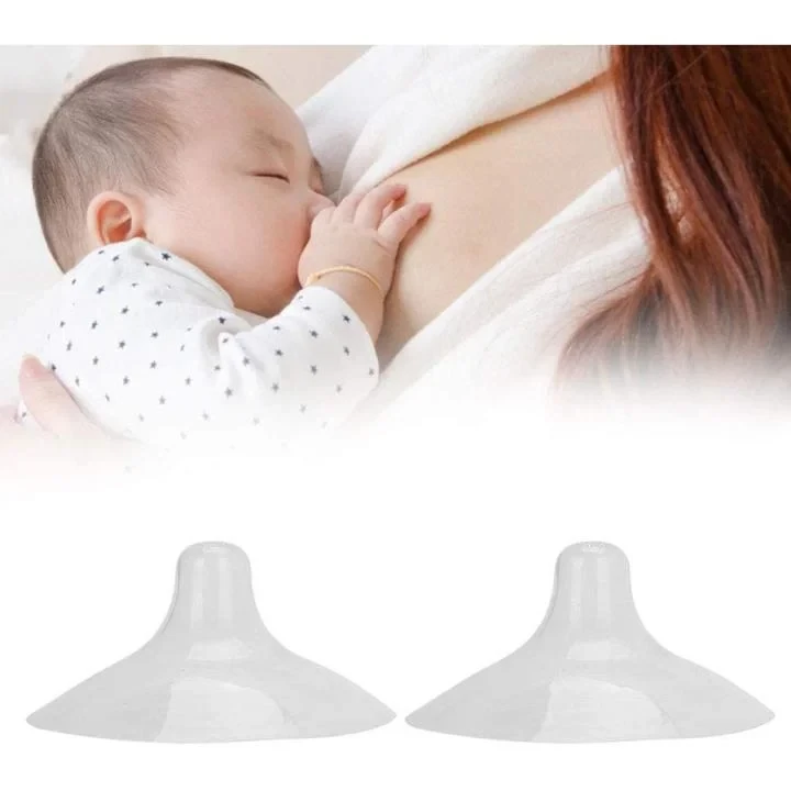 2pcs Silicone Nipple Protectors Feeding Mothers Nipple Shields Protection Cover Breastfeeding Mother Milk Silicone Nipple