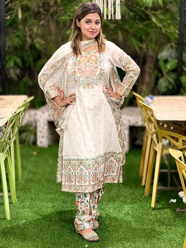 Maroon Classic Sharara Set