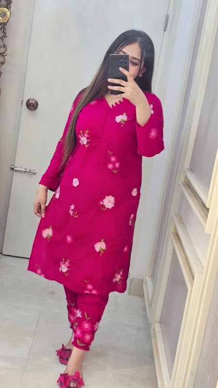 Embroidered two-piece